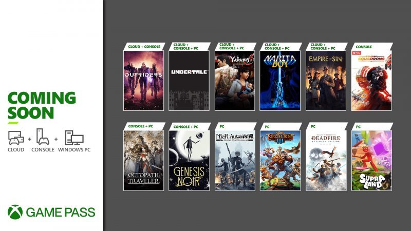 Xbox Game Pass: i giochi di fine marzo 2021