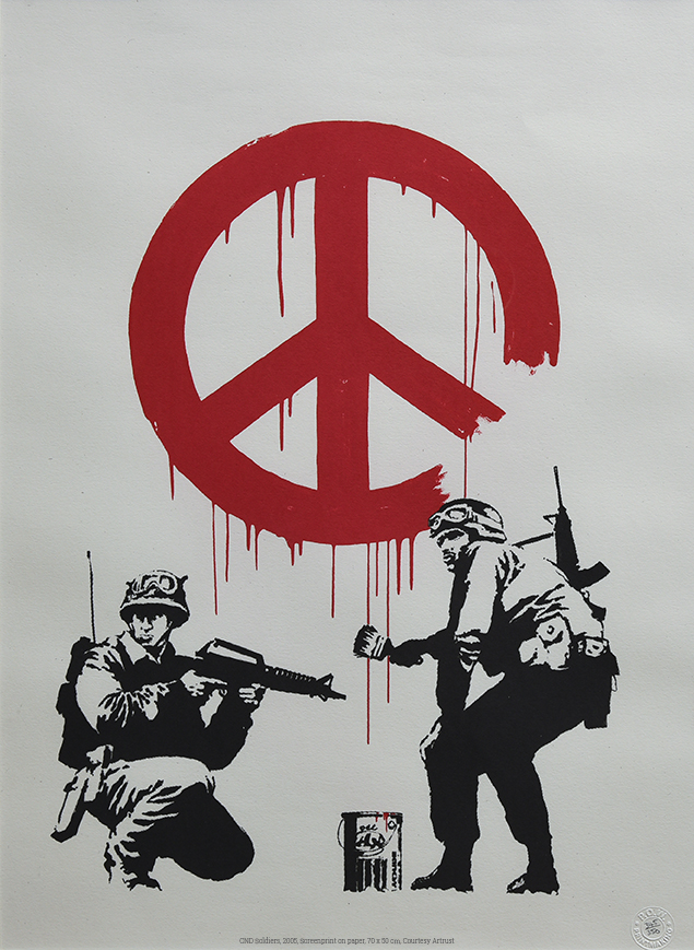 mostra-roma-chiostro-del-bramante--banksy-a-visual--protest-immagini-CND-Soldiers-2005-72dpi-web.png