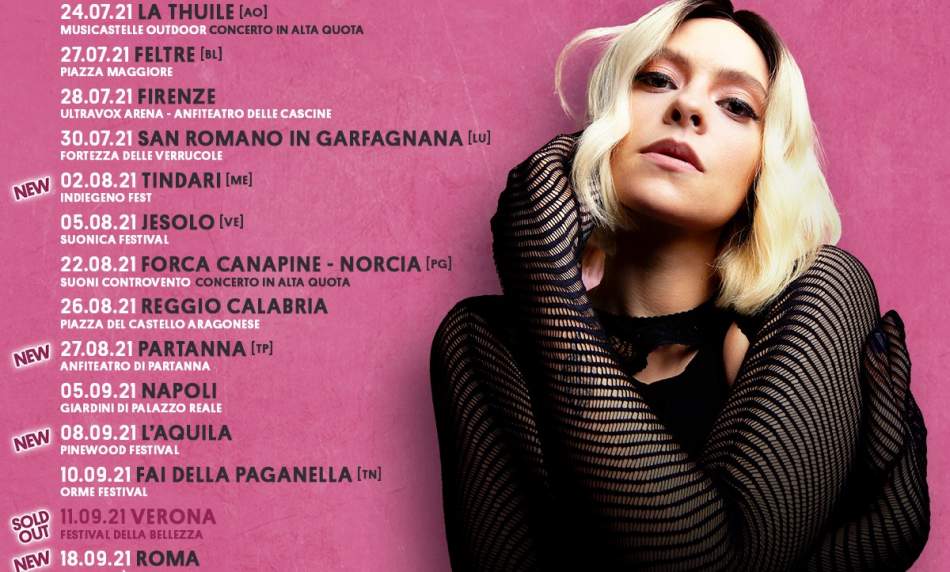 Francesca Michielin in tour, sold out e nuove date: il calendario aggiornato