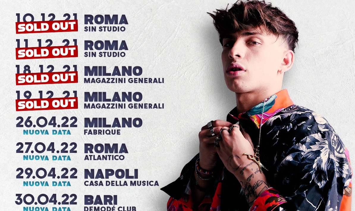 Deddy Live nei Club, il calendario del tour di Deddy si arricchisce di nuove date