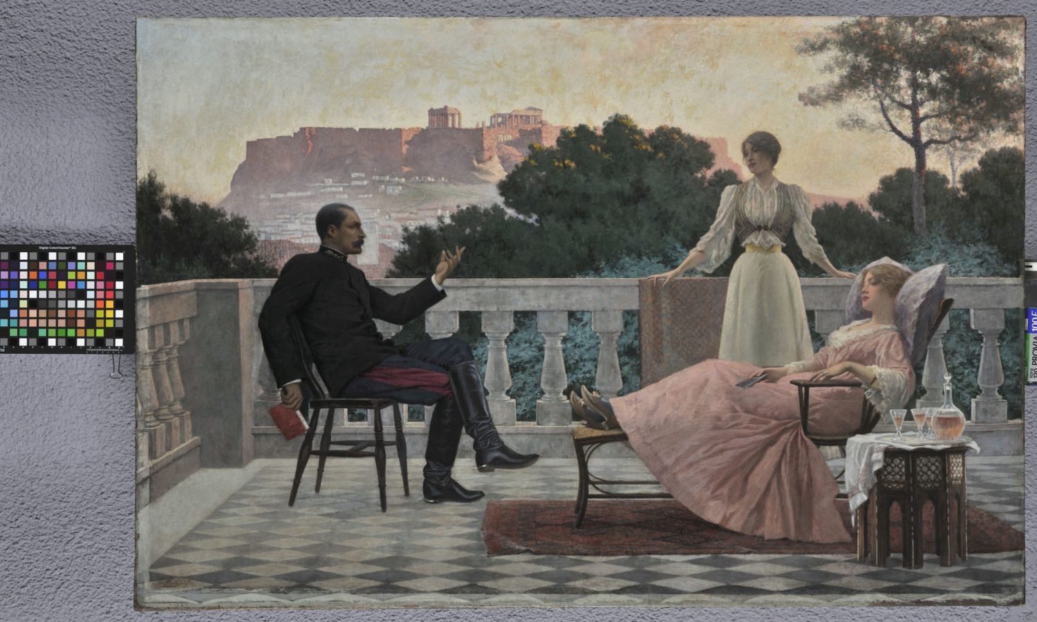 1. Iakovos Rizos, Soirée athénienne, Athènes© National Gallery- Alexandros Soutsos Museum. Photo Stavros Psiroukis