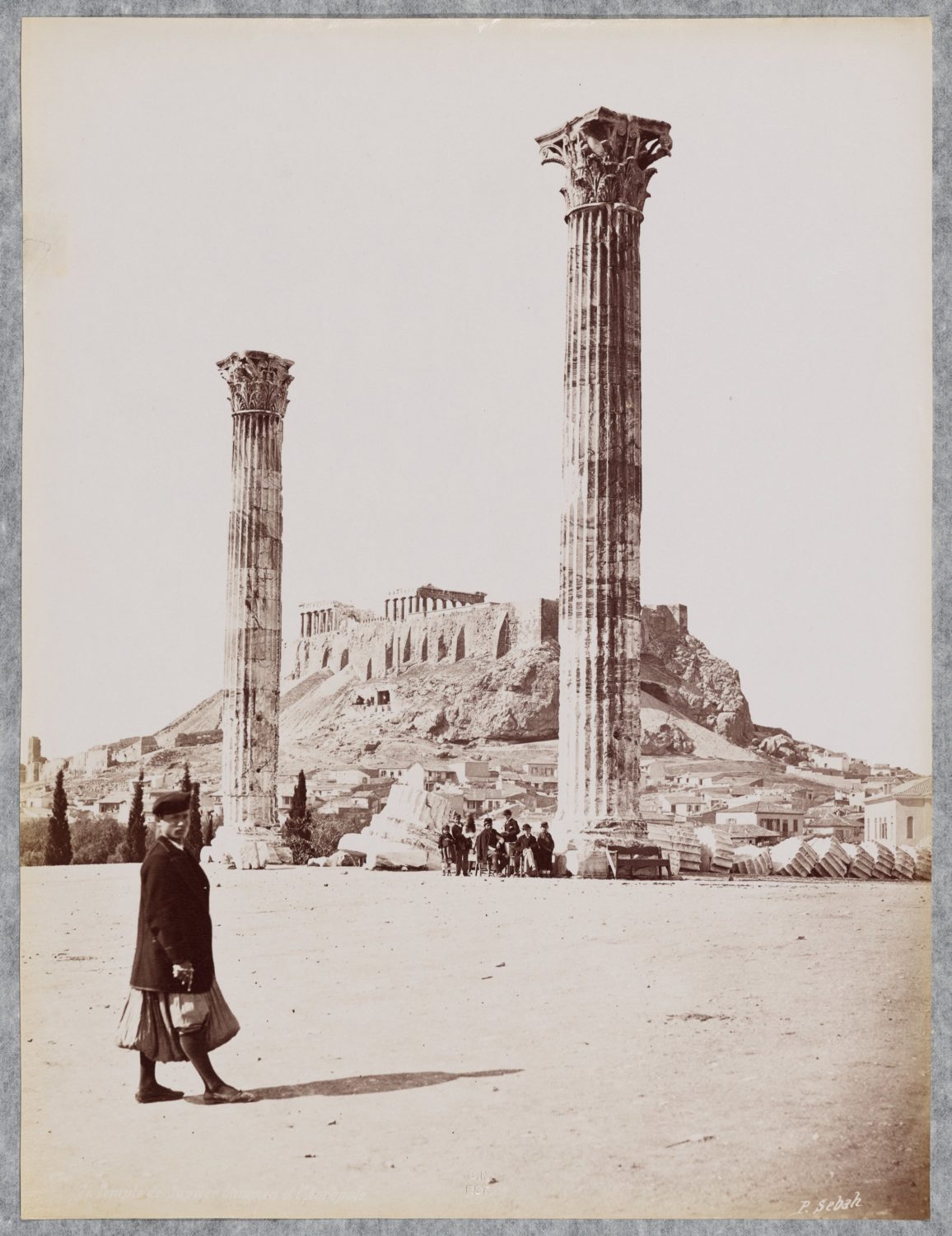 Pascal SEBAH, Athènes, temple de Jupiter Olympien et l’Acropole © Bilbliothèque nationale de France