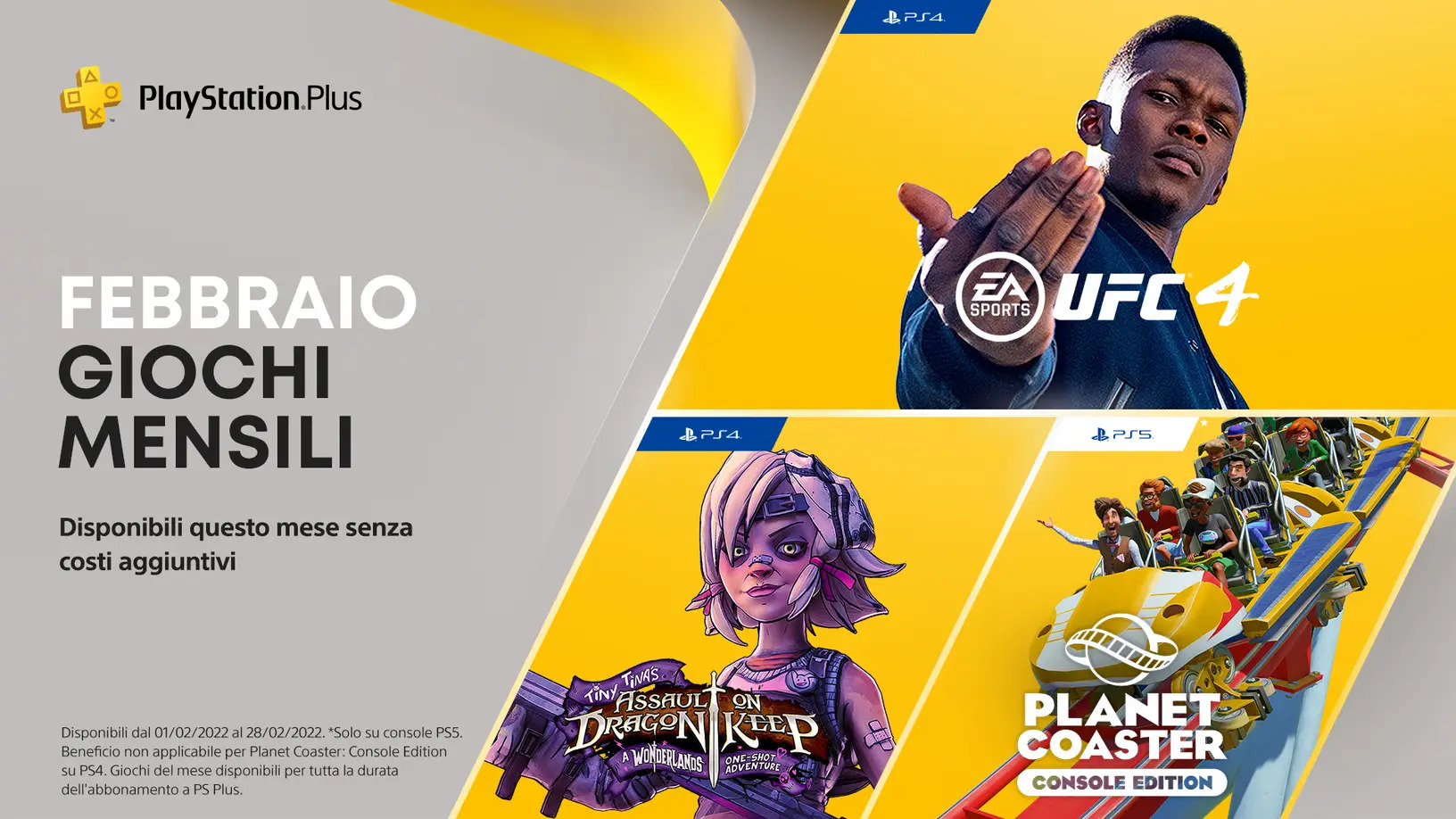 I giochi del PlayStation Plus di febbraio 2022