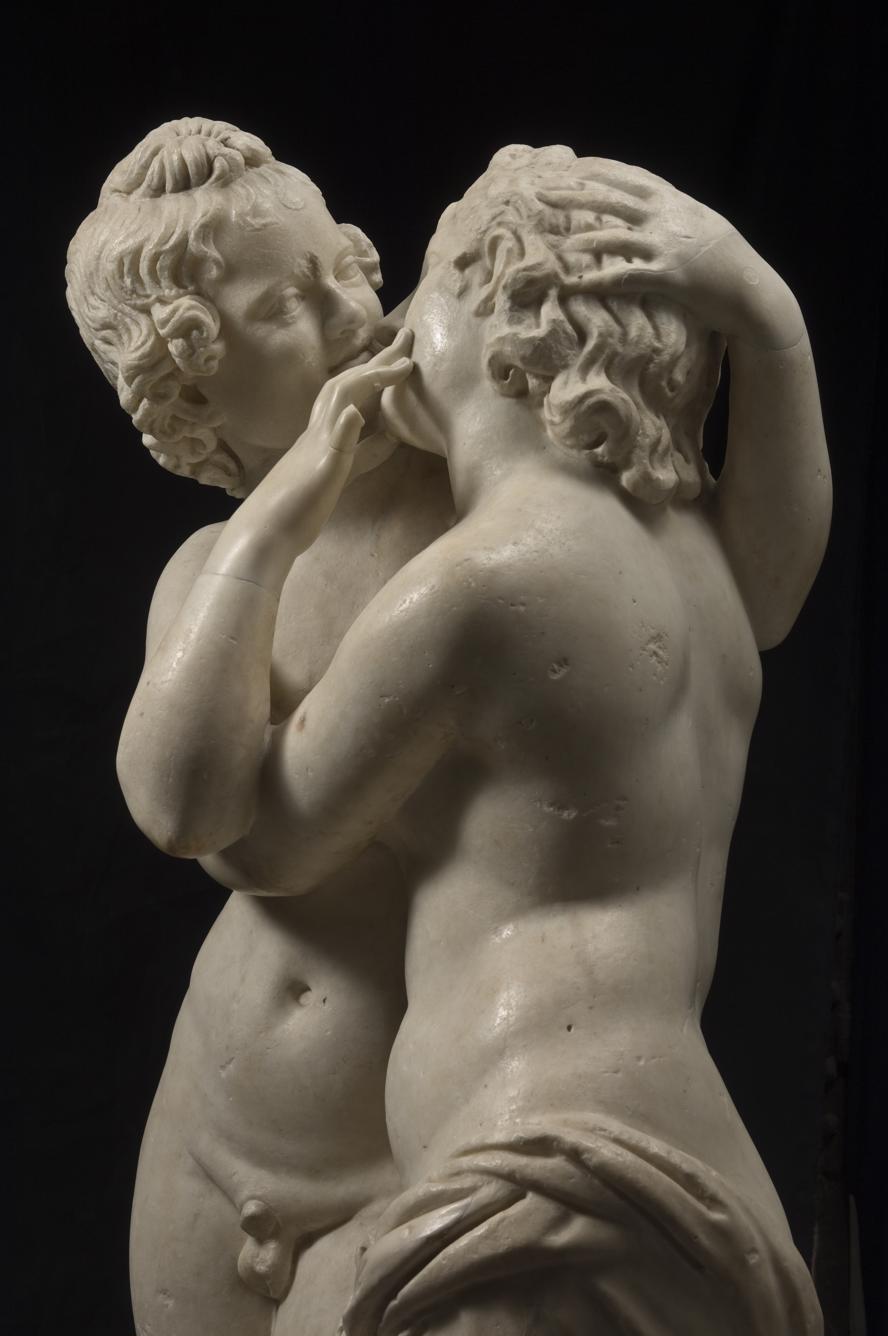 Statua di Amore e Psiche, da un originale greco del II secolo a.C., marmo, Musei Capitolini, Palazzo Nuovo
