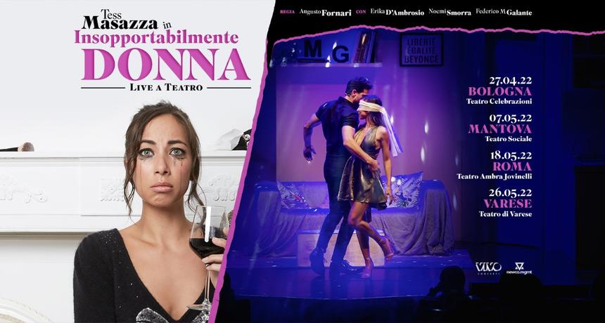 Insopportabilmente Donna, Tes Masazza riparte con il tour teatrale