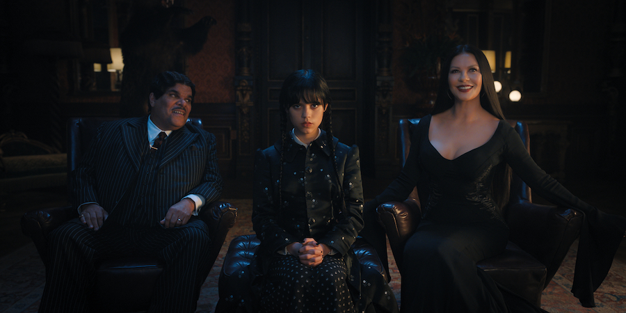 Serie Tv Wednesday, il trailer con Catherine Zeta-Jones in Morticia