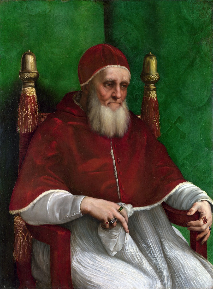 Raffaello Sanzio (Urbino, 1483 – Roma, 1520) Ritratto di papa Giulio II, 1511/1512 Tavola, cm 108 x 80,7 Londra, National Gallery © National Gallery, Londra