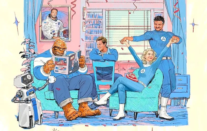 Film sci-di Fantastic Four, astronauti con superpoteri con Pedro Pascal e Vanessa Kirby
