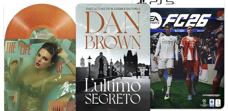 La classifica dei libri, film, videogames, cd, giochi e action figure più venduti