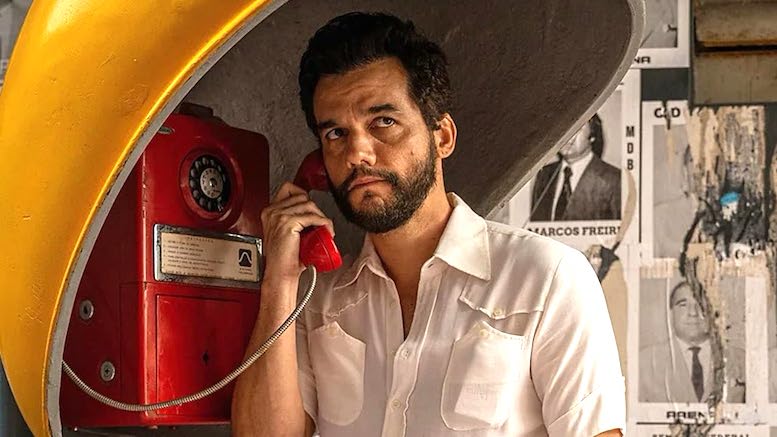Film crime L'agente segreto-The Secret Agent, professore rifugiato con Wagner Moura