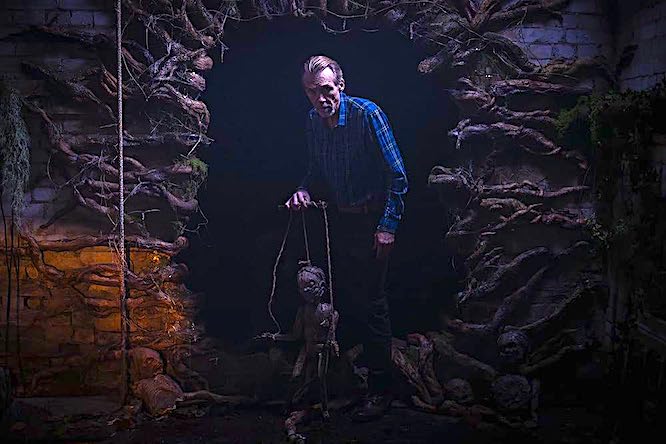 Film horror Pinocchio Unstrung, burattino assassino con Richard Brake e Evan Lloyd