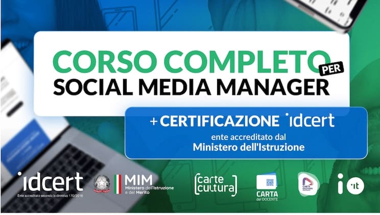 Il corso completo e certificato kiracademy per imparare a gestire i social media