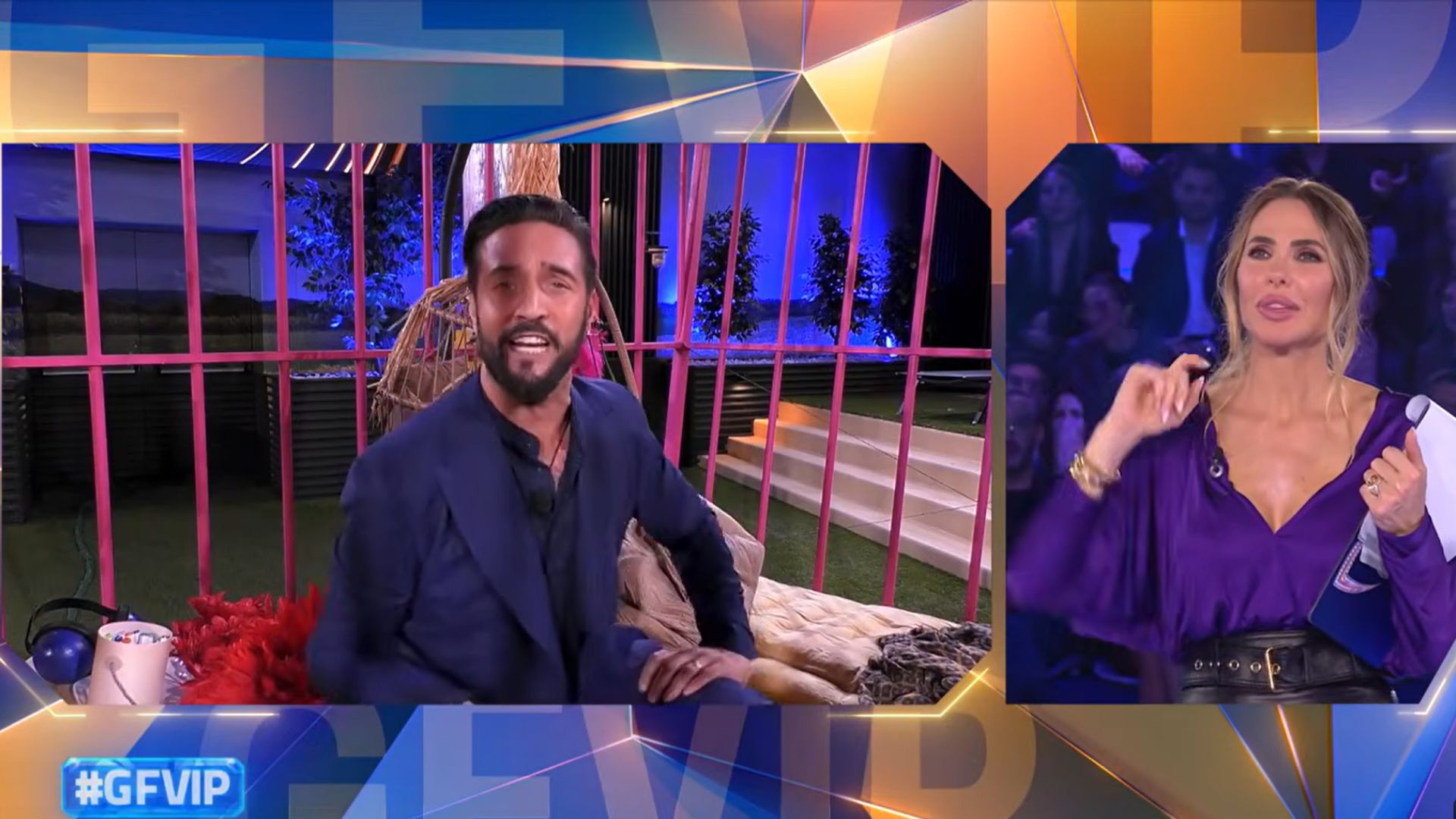 Alex Belli tenta la fuga in diretta al GF Vip: Ilary Blasi resta senza parole