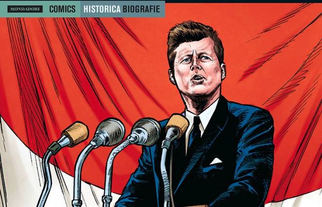 Mondadori comics pubblica il fumetto biografico su Kennedy